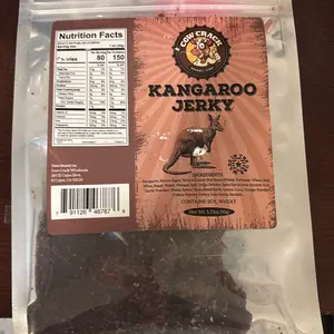 CowCrack Kangaroo Jerky - Tender Smoky Spicy Snack with Bold Flavor and Perfect Kick