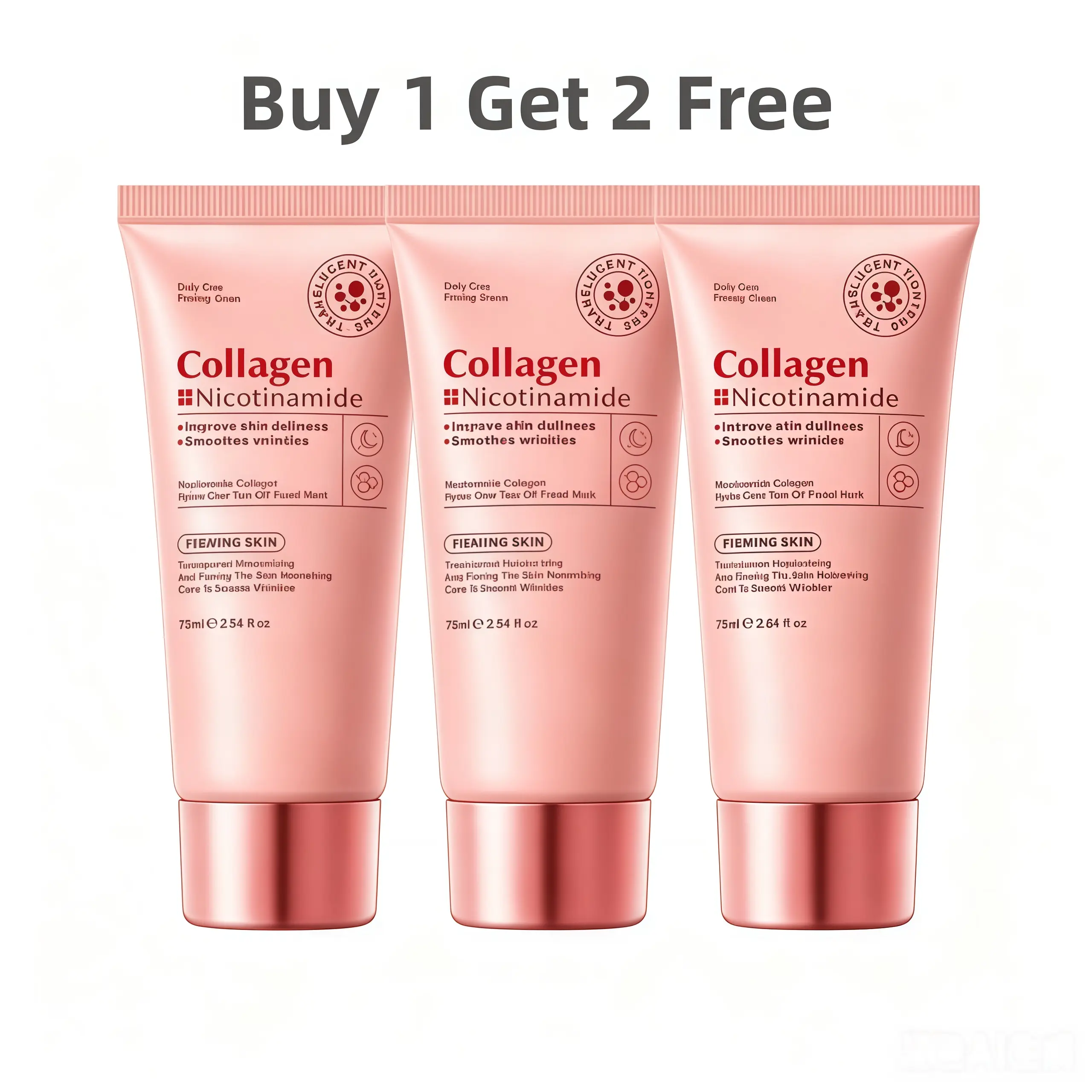 【Buy 1 Get 2 Free】2026 New Collagen Nicotinamide Peel-off Mask, Locks inMoisture, Improves Dullness, SmoothsWrinkles, Firming Deep Cleansing Face Maskfor All Skin Types, 2.64Oz.