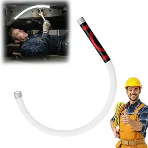 Flexible LED Flashlight Stick, 75cm/30 Inch Rechargeable Bendable Mechanic Work Light, 3 Lighting Modes Bright Inspection Lamp for Auto Repair, Garage Workshop & Narrow Space Illumination