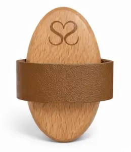 Copper Body Dry Brush for Circulation & Exfoliation - Natural Bristles for Radiant Skin & Lymphatic Drainage - Professional-Grade Self-Care Tool