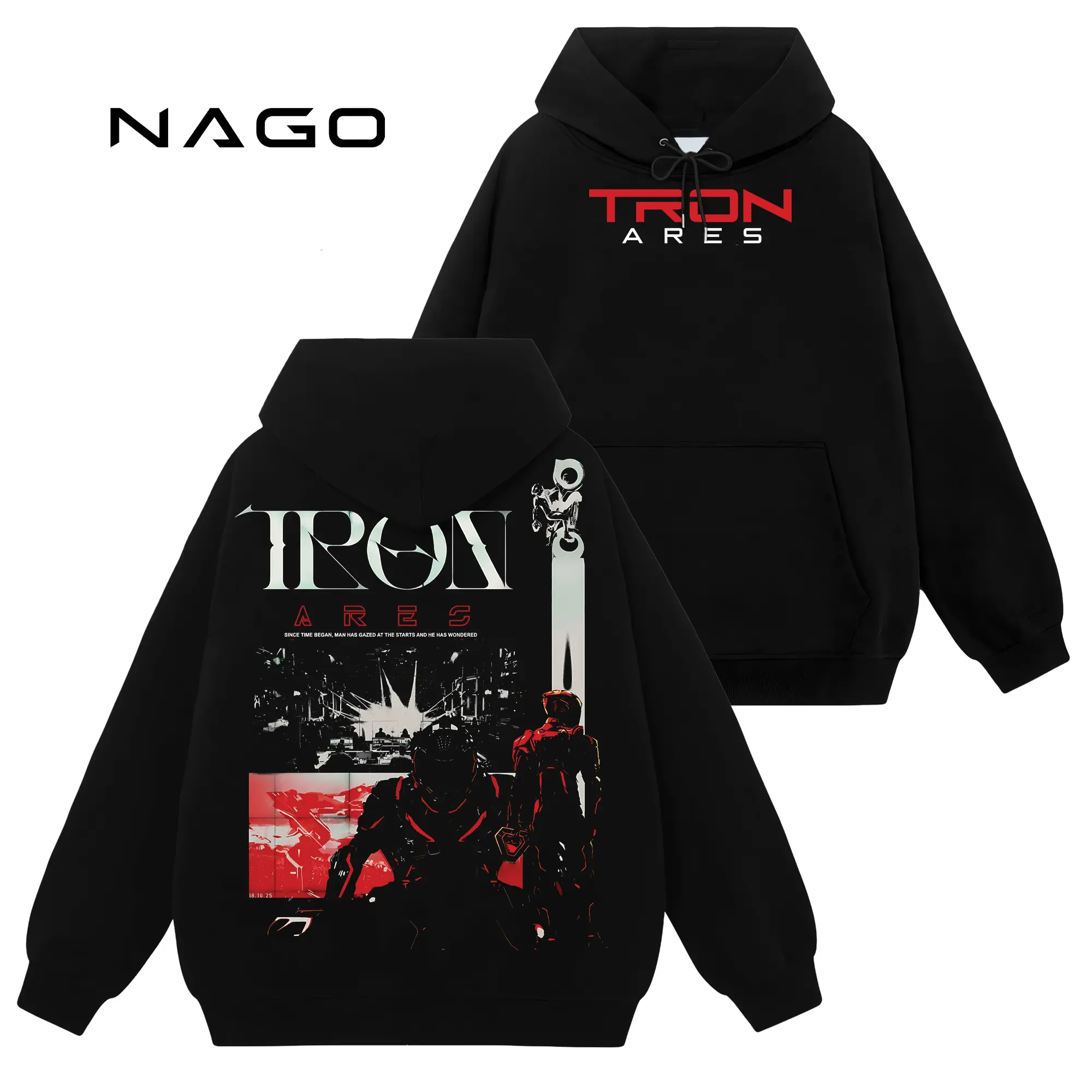 [Nago Shop] Limited Tron Ares #545 Unisex Cotton TShirt Sweatshirt Hoodie Top, Retro 90s Y2K Graphic Seamless Basic Casual Everyday Streetwear Tops, Gift For You