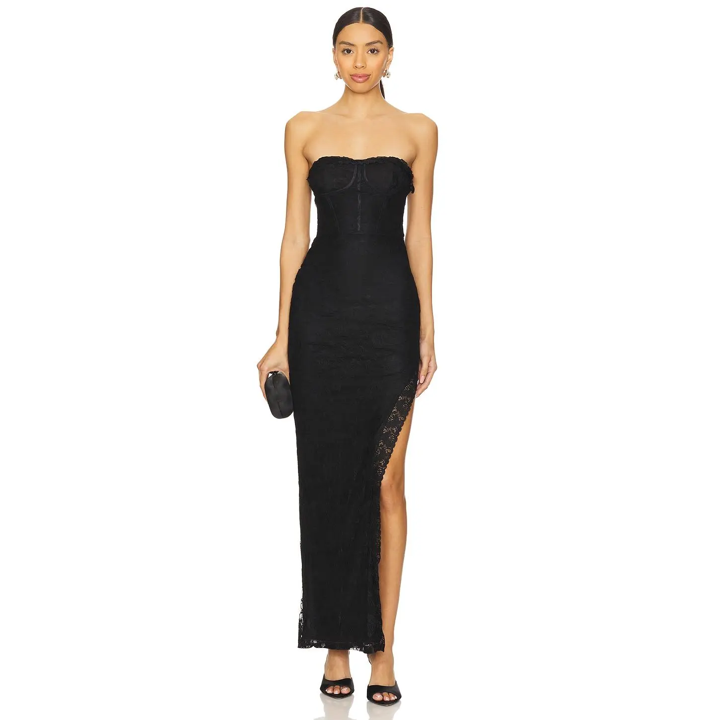 fashion q black dress Jacqueline Maxi Dress main image 0