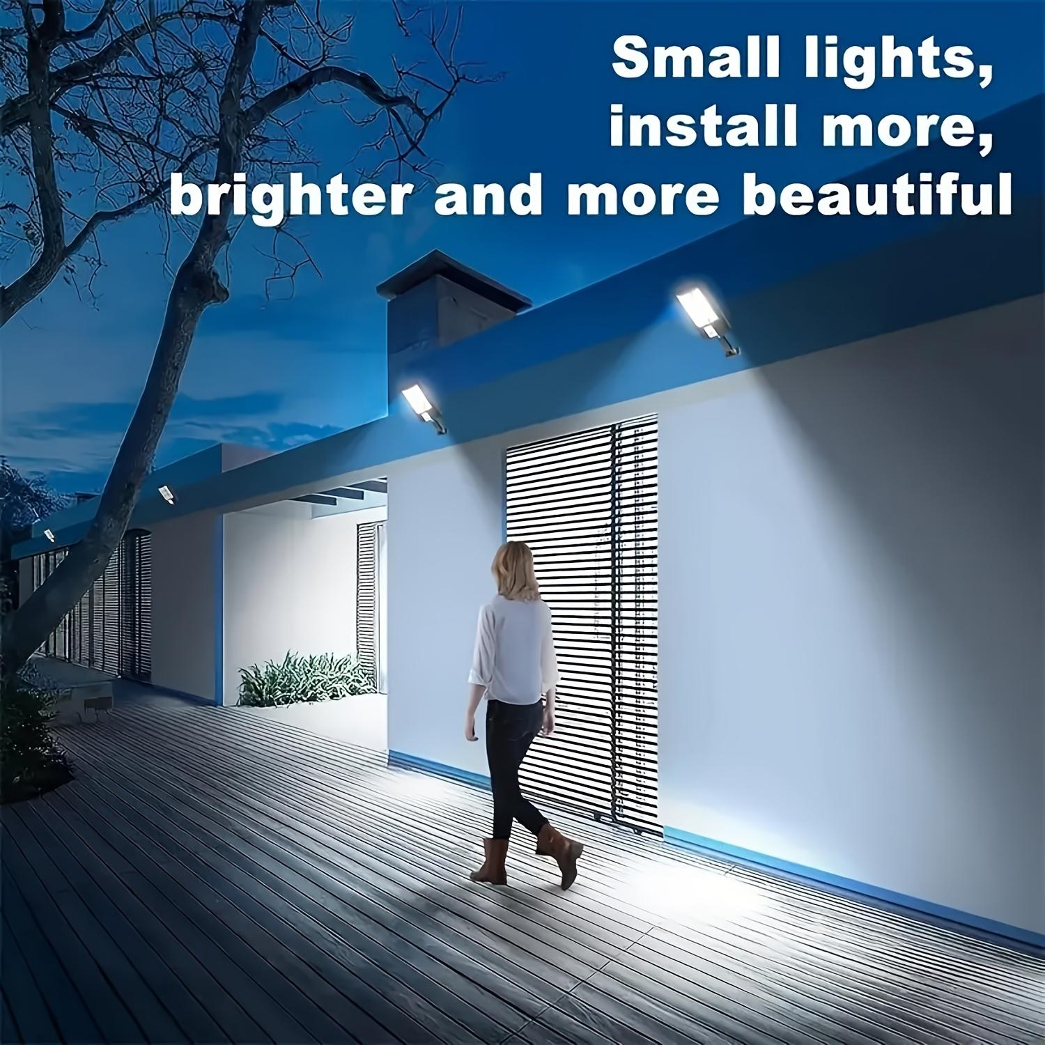Solar Motion Sensor Light - PIR Outdoor Wall Lamp with High Brightness LED Beads, Energy-Saving Automatic On/Off, Solar Panel Efficient Charging, Waterproof Security Light for Garden, Yard, Pathway