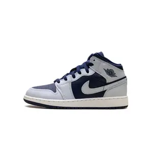 Jordan 1 Mid GS "Grey / Obsidian" DQ8423 403