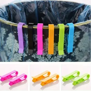 8/24 Colorful Trash Can Clips - Non-Slip Bag Holders, Easy to Install PP Plastic Corner Clips, Suitable for Trash Bins, Paper Baskets, Kitchen, And Home Organization (Multicolor)
