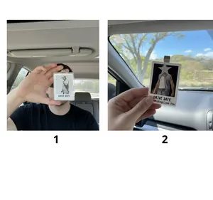 Custom Arcylic Car Visor Clip Decor, Gift For BFF, Car Decor Idea