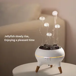 dynamic multi-spray aromatherapy machine desktop flame humidifier household large fog volume colorful light remote control Home Diffuser Multifunction