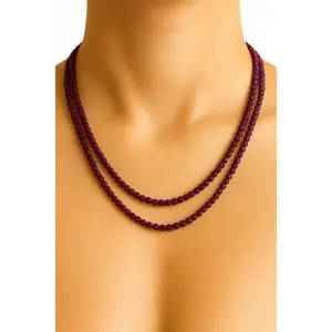 Double Strand Beaded Necklaces - Faceted