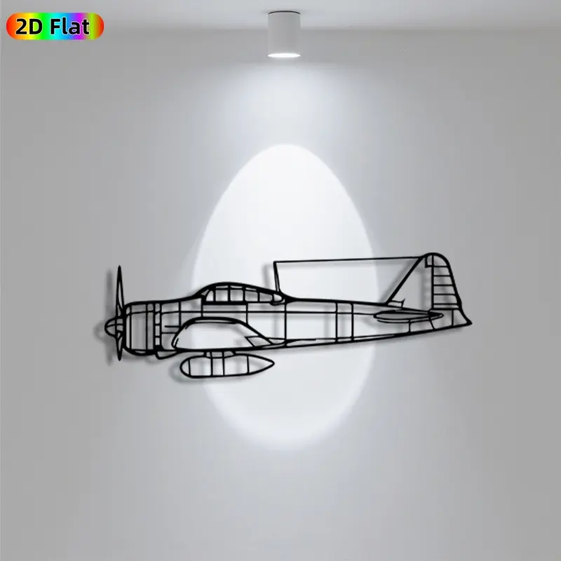 1pc Propeller Plane Metal Wall Art & Statue Mural, Artwork For Walls, Iron Craft, Modern Home Decoration, Perfect for Garage, Patio Wall Decor, Intricate Craftsmanship, Artistic Metalwork, Father's Day Decor, Ideal Gift for Trend Seekers