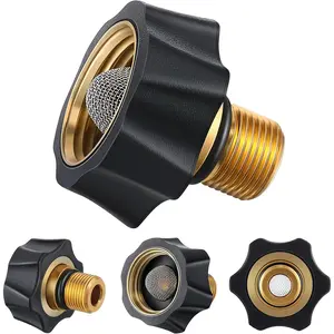 1 Pack Garden Hose to Pressure Washer Adapter 3/4"Female to 3/8" Male Water Inlet Fitting Parts  for Multiple Pressure Washer Pumps