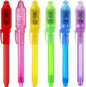 Invisible Ink Pens Set: 6-Pack Secret Spy Pens for Fun Office Pranks, Brainstorming, and Team Building - Perfect for Gifting & Office Activities Neon Pens Gel Ink Pen