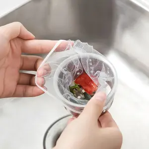 30/100pcs Kitchen Sink Filter Mesh, Drain Strainer Bag for Preventing Clogs, Disposable Garbage Catcher，Kitchen Cleaning Accessories