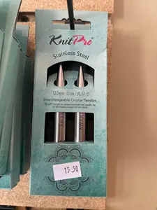 5” KnitPro Stainless Steel Interchangeable Circular Needles