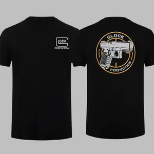 180g[100%cotton]"Glock Perfection" Shirt,Tactical Apparel ,Full Colour T-Shirt,Perfect for Fans Classic American Style,Gift For Dad