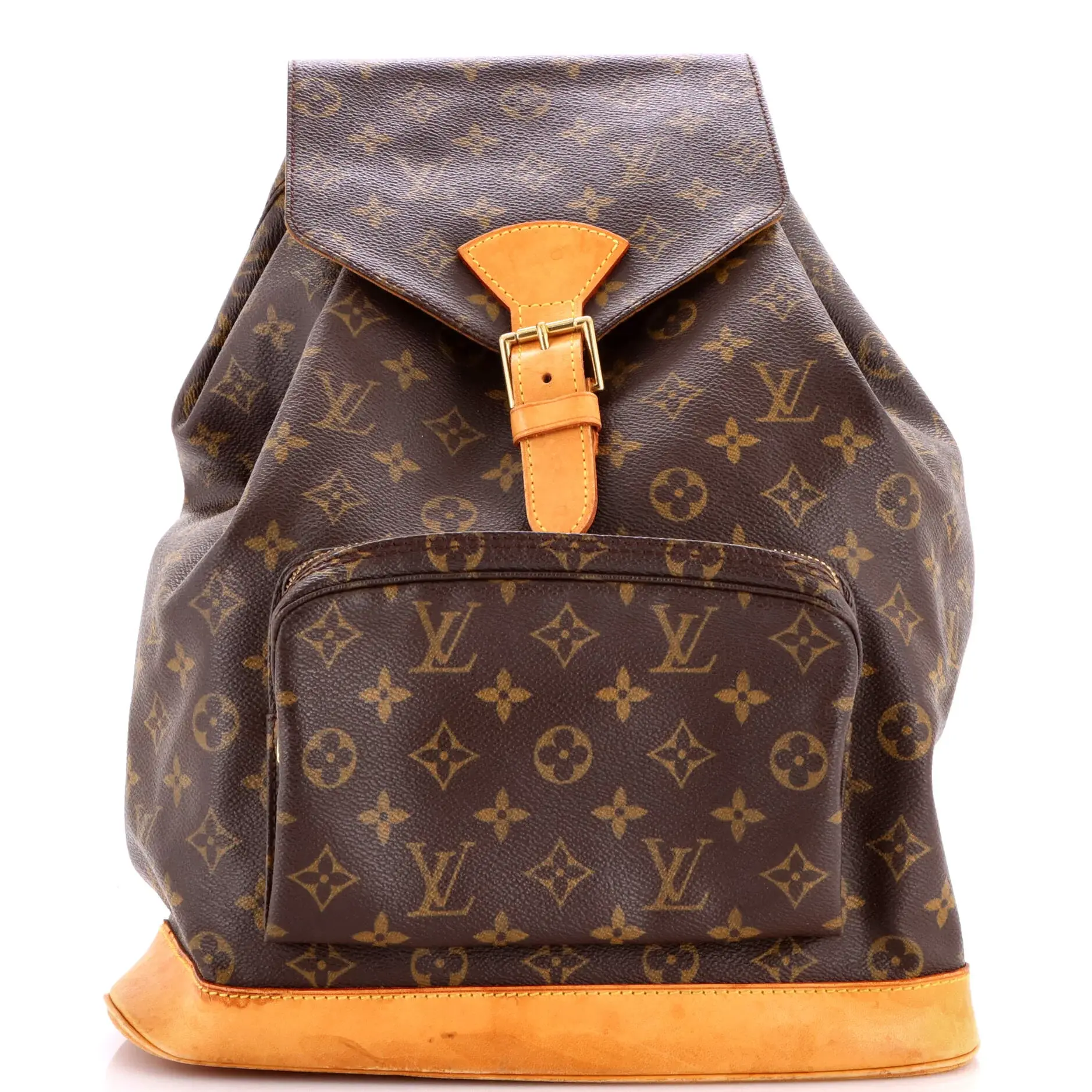 Pre-owned Louis Vuitton Canvas Coated Backpacks Vintage Montsouris Backpack Monogram Canvas GM by Rebag