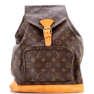 Pre-owned Louis Vuitton Canvas Coated Backpacks Vintage Montsouris Backpack Monogram Canvas GM by Rebag