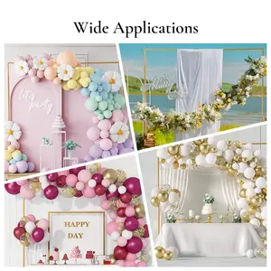 Metal Square Backdrop Stand, Decorative Arch Frame for Weddings, Parties & Balloon Decor, Sturdy, Easy to Assemble & Portable, Ideal for Garden & Events