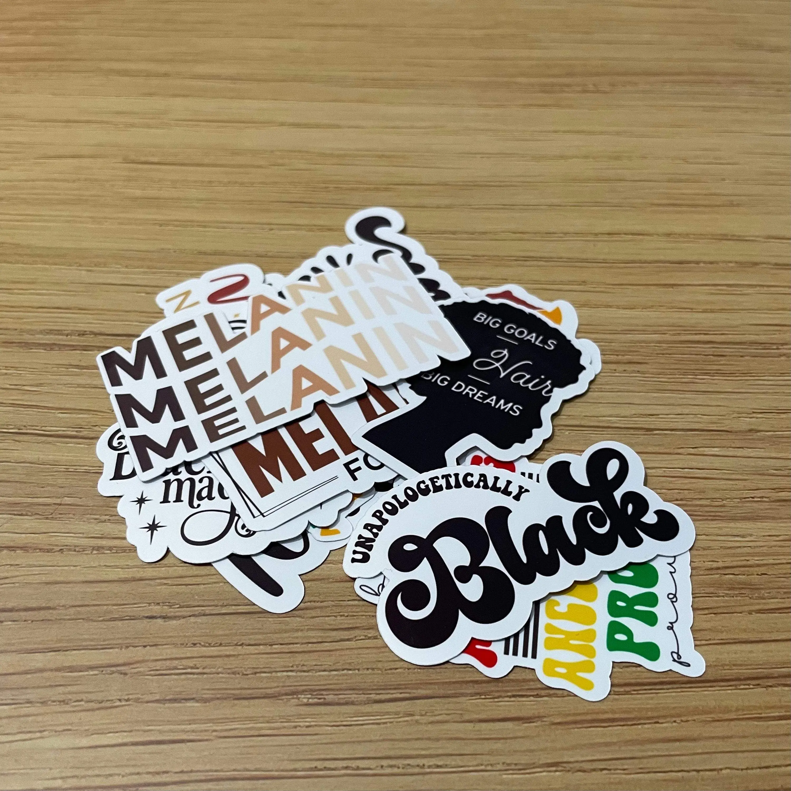 Black Pride Sticker Pack - 12 Vinyl Stickers