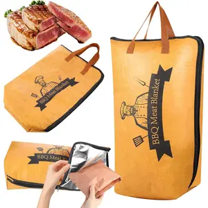 BBQ Blanket for Resting Meat, Meat Resting Blanket for Grilling Accessories,   Grilling Meat Insulated Resting Bag, BBQ Accessories for Large Brisket, Gifts for Men, Dad, Christmas Gifts