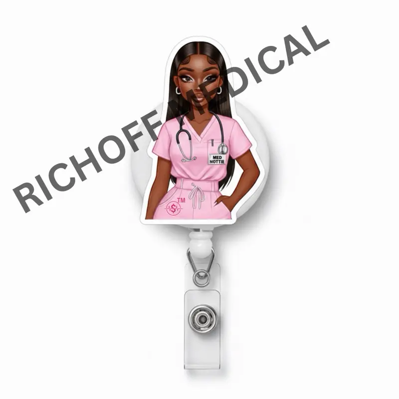 Rich Off Medical | Nurse Nova Med Barb Badge Reel