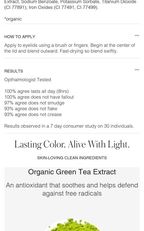 RMS Eyelights Cream Eyeshadow - 3ml in Purple Tube with Smooth Finish