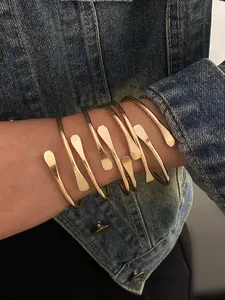 Retro Adjustable Bangles, Fashionable Stacking Bangles for Women, Daily Party Holiday Jewelry, Birthday Gift, Bangles Bracelets, Trendy Stack Bangle