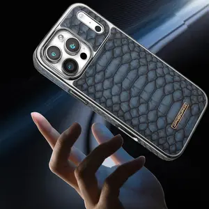 Luxury Fashion Snake-Patterned Leather Phone Case For iPhone 17 16 15 14 13 12 Pro Max 17Air Inner Shell With Flannel Lining Cellphone Protection Shockproof Casing Screen Protector Anti-drop Smartphone Protective Cover