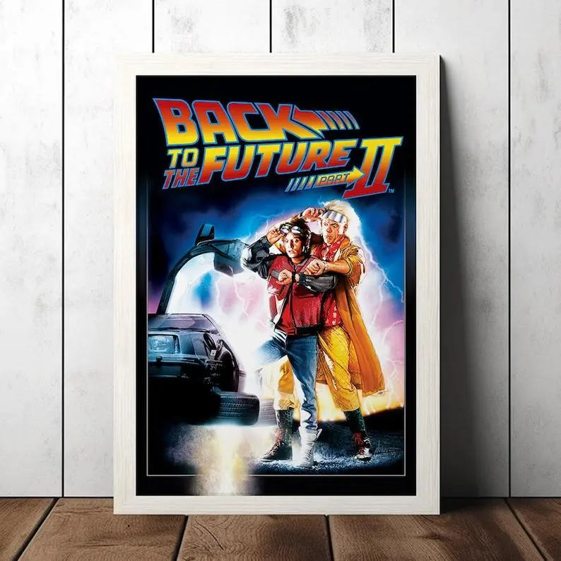 Back to the Future Part II (1989) Classic Movie Poster - Film Fan Collectibles - Vintage Movie Poster - Home Decor - Wall Art