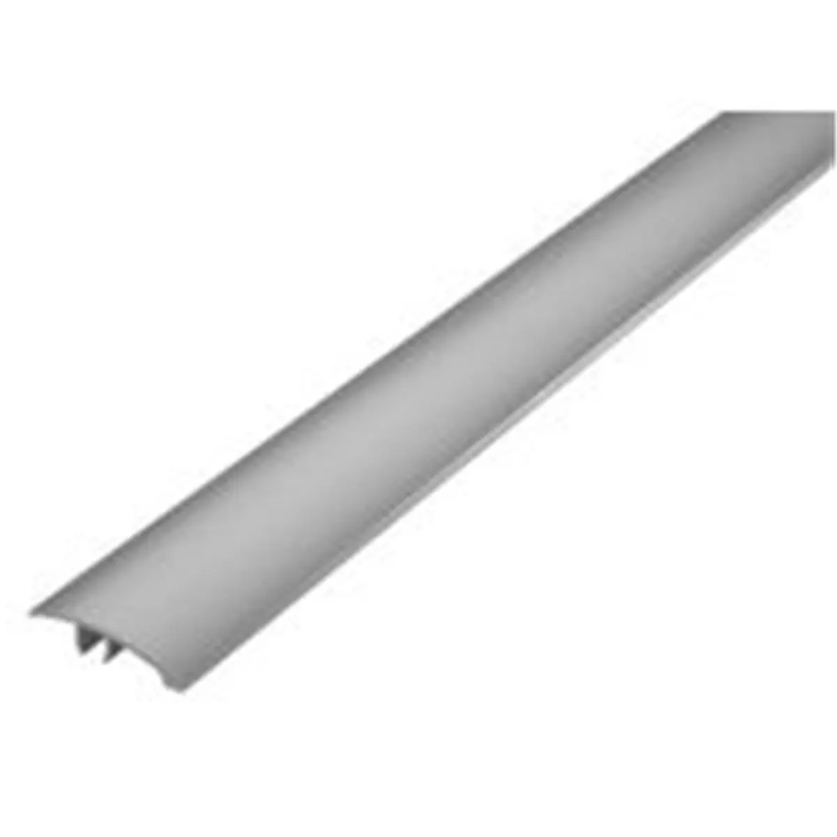 M-D Building Products 36 in. Warm Gray Multi-Purpose Floor Transition Reducer - 0.575 lbs, 1/2"h Difference, High Strength Adhesive Weld, Snap Track, Connects 2 Uneven Floors, Smooth Transition for Clean Dry Surfaces