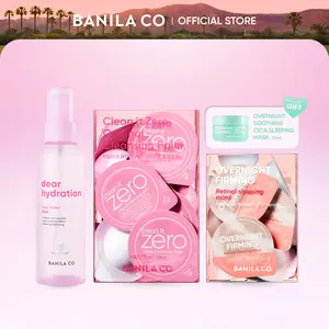 [NEW] BANILA CO Bounce Back Reset Kit | Travel-Size Skincare Set | Cleansing Balm, Hydrating Mist & Retinol Sleeping Mask for Skin Recovery & Glass Skin