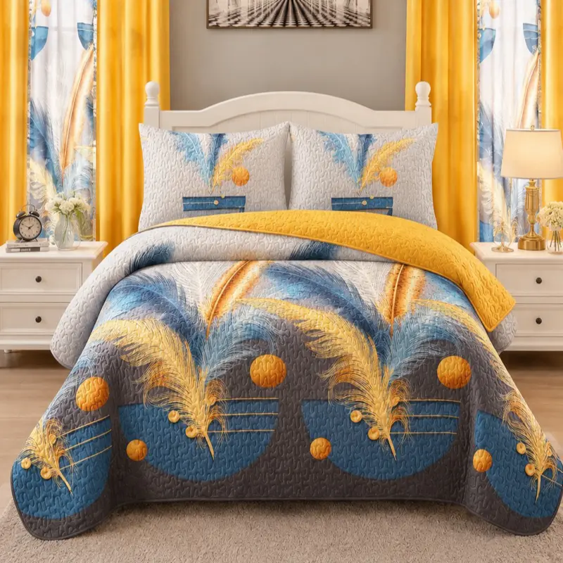 Luxury Bedding and Curtain Set - Stylish Home Supplies with Multiple Color Options