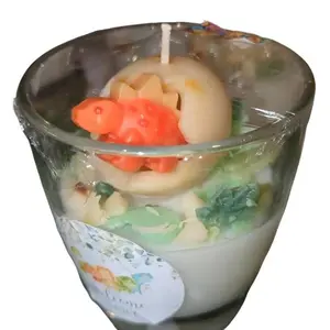 Orange Baby Dinosaur Hatching Candle