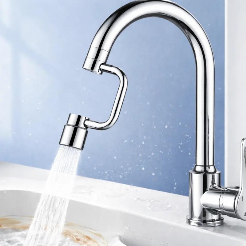 1440 Rotation Faucet Aerator for Toddlers Dual Sprayer Mode Bathroom Kitchen Tap Head Replacement Smart Face Washing Accessory Extension