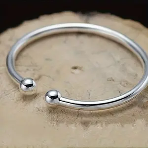 Open Bead Smooth Garlic Bangle, Suitable for Daily Wear And Gifting, Perfect for Women'S Jewelry, Valentine'S Day, Carnival, Mother'S Day, And Giving Friends The Perfect Gift