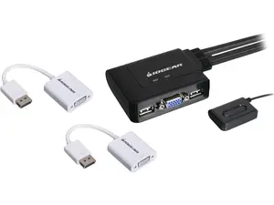 IOGEAR GCS22DPKIT 2-Port VGA and DisplayPort KVM Switch Kit