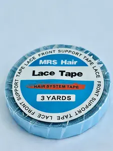 Blue Lace Wig Tape Roll, Hypoallergenic Skin-Friendly, 3 Yards Long X 0.8cm Wide, Suitable for Lace Wigs & Hair Extensions