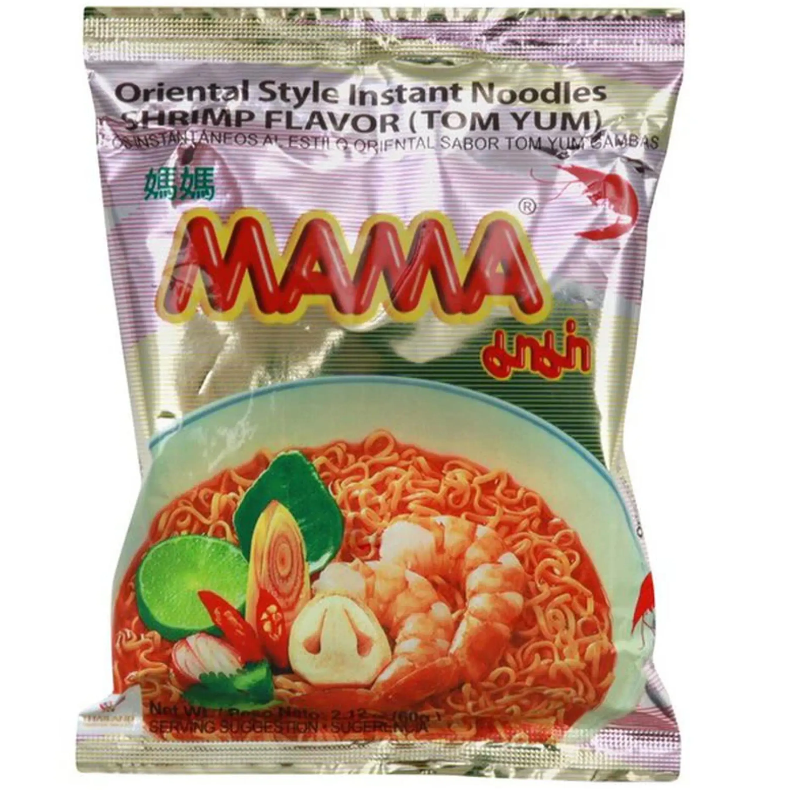 30 Pack MAMA Oriental Style Instant Noodles Tom Yum Shrimp Flavor