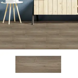 30pcs Self-Adhesive Vintage Wood Grain Waterproof Floor Stickers, Durable PVC Flooring, Easy Peel & Stick, Home Decor for Living Room, Bedroom, Kitchen, Bathroom
