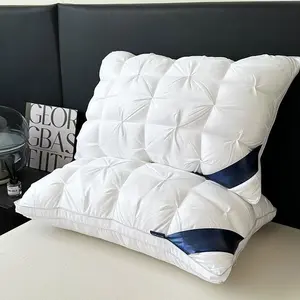 Hotel Collection Deep Sleep Pillow-Neck Support Non-Collapse Design Hypoallergenic for Side Suitable for sleeping in various positions