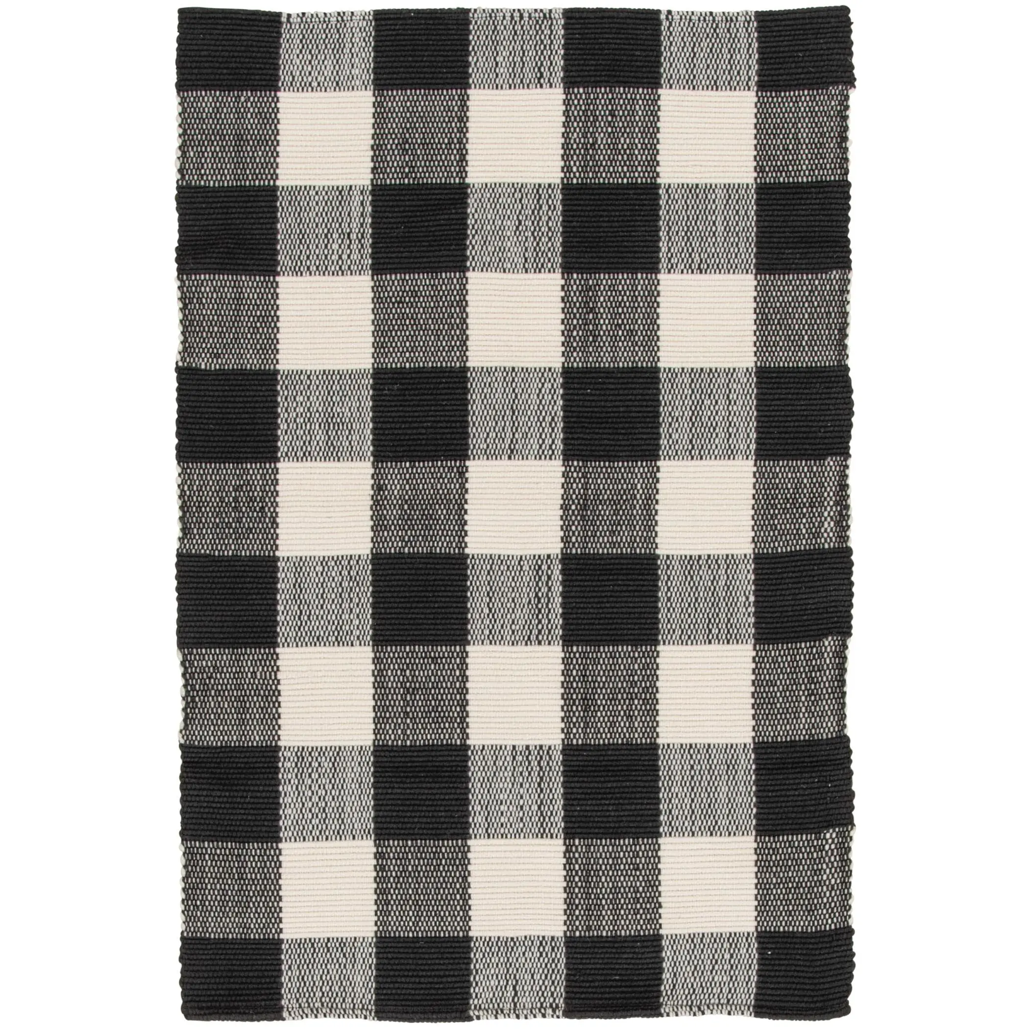 Mainstays 24" x 36" Black & White Outdoor Layering Rug