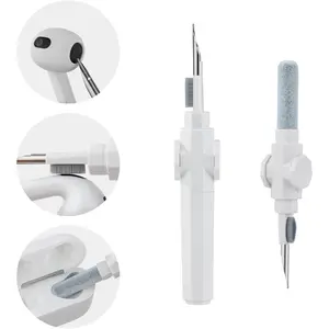 360? Rotating Cleaner Kit for Airpods Pro 1 2 3 Multi-Function Cleaning Pen with Soft Brush Flocking Sponge for  Earphones Case Cleaning Tools