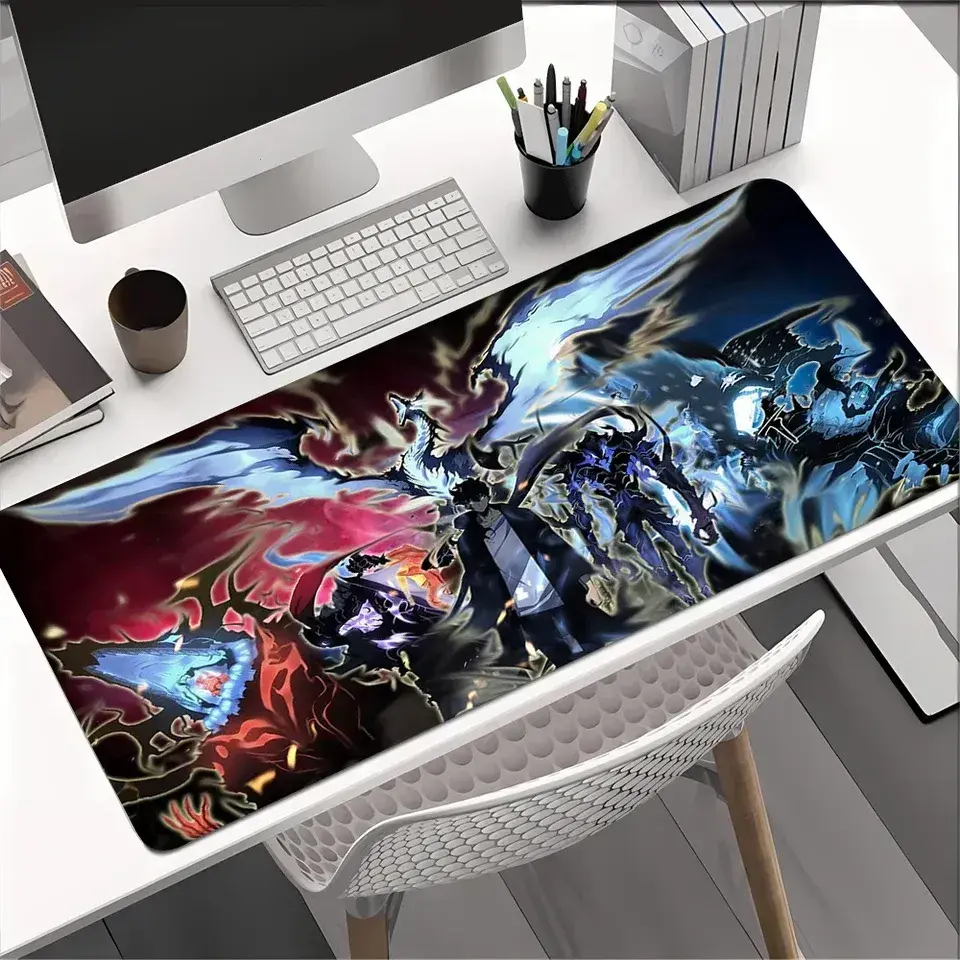 [Sale off up to 45%] [Free Ship] XXL Anime Solo Leveling Mouse Pad Lager Computer PC Gamer Lock Edge Non-slip for Dasktop Office Carpet Keyboard Protect TablePad
