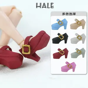 New OB11 Rabbit Rubber Shoes Doll Clothes Short Sleeves 1/12 BJD, OBITSU11 Model Toys Gift Collection Decorative Ornaments PVC