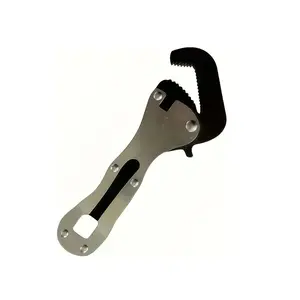 1 Piece Mini Adjustable Wrench with Storage Bag, Compact Self-Adjusting Steel Tool for Tight Spaces, Ideal for DIY and Plumbing Work