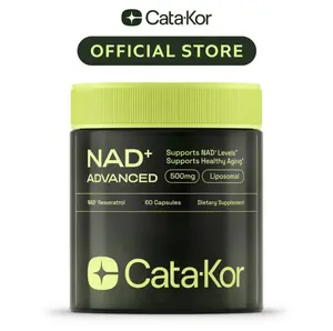 Cata-Kor NAD+ Advanced 500mg - NAD+ Supplement for Energy & Healthy Aging - 60 Count (30 Day Supply) - Previously known as Reus Research NR 900