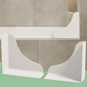 No-Adhesive 2-Pack All-Silicone Shower Splash Guard with Strong Suction Cups, Reusable Bath Tub Corner Water Blocker for Secure Seal&Easy Removal,Keep Wate 2026 new