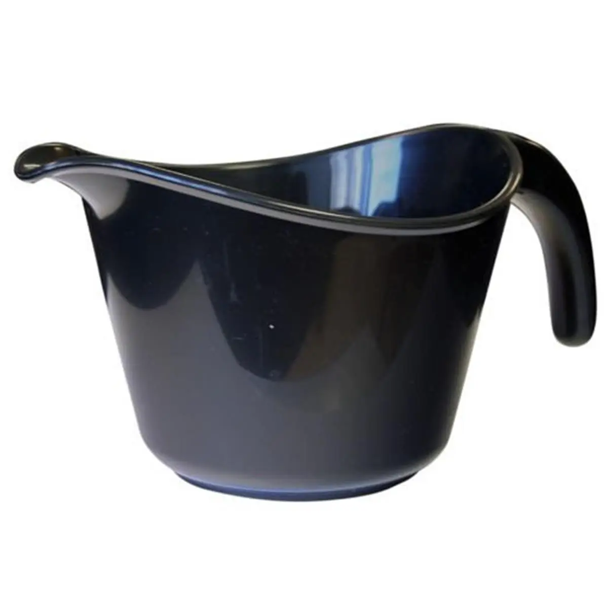 212 MAIN Sturdy Durable Melamine Mixing Bowl for DIY Pottery & Ceramics, 8-Cup Tableware with Thick Plastic Construction, Double-Sided Embossed Markings, Pour Spout, Detachable Handle, Microwave-Safe, Dishwasher-Safe, Black