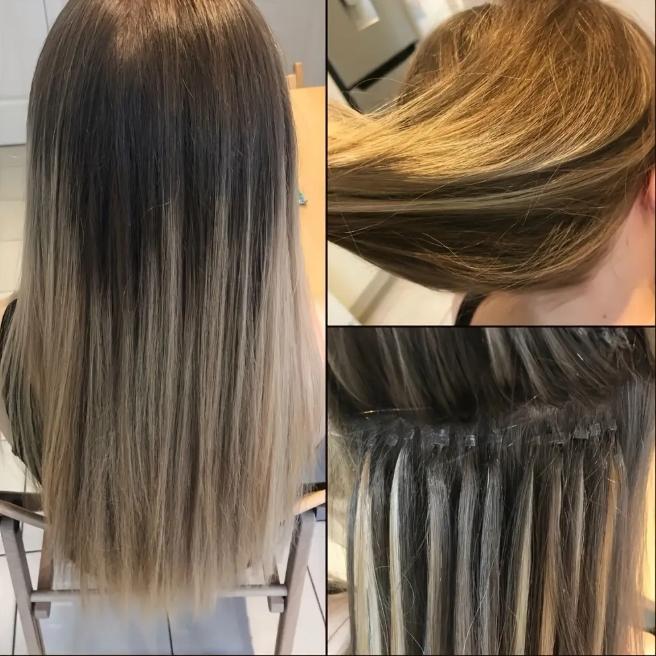 12-28 Inch 100% Remy Human Hair Extensions, Nano Tip Micro Nano Rings Cold Fusion, 50pcs 30g, Thick Smooth No Shedding No Tangle for Women