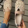 Women's Floral Flat Shoes, Soft Sole Flats, Fashionable Flats, Breathable Closed-Toe Slip-Ons for Summer, Casual and Stylish Daily Footwear for Women, Soft Soled Shoes, Shoe Dazzle Shoes