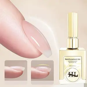 Nail Gel, UV Gel, LED Lamp Cured Color Rubber Base Gel Polish Coat Strengthener, Thickening Extension Rhinestone Glue for Nail Art DIY Home Salon